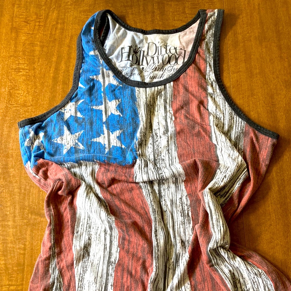Patriotic Sleeveless Shirt